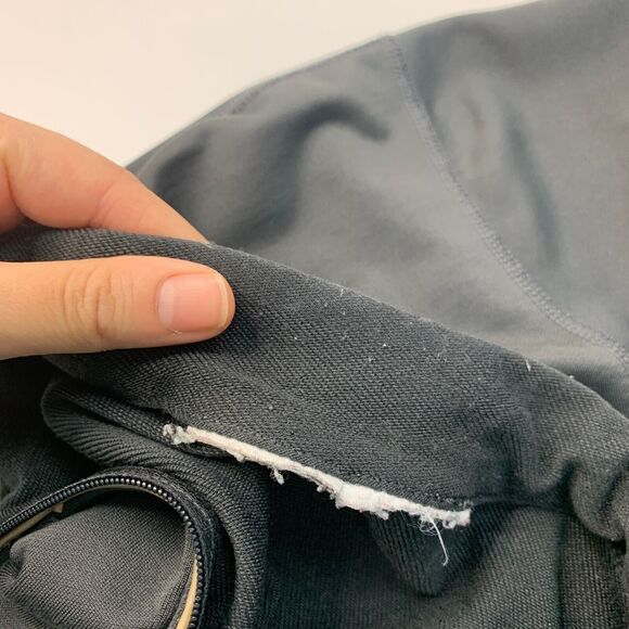 Nike Sweatshirt Mens M Medium Dark Gray Quarter Zip Dri Fit Long Sleeve Pullover - Picture 12 of 15